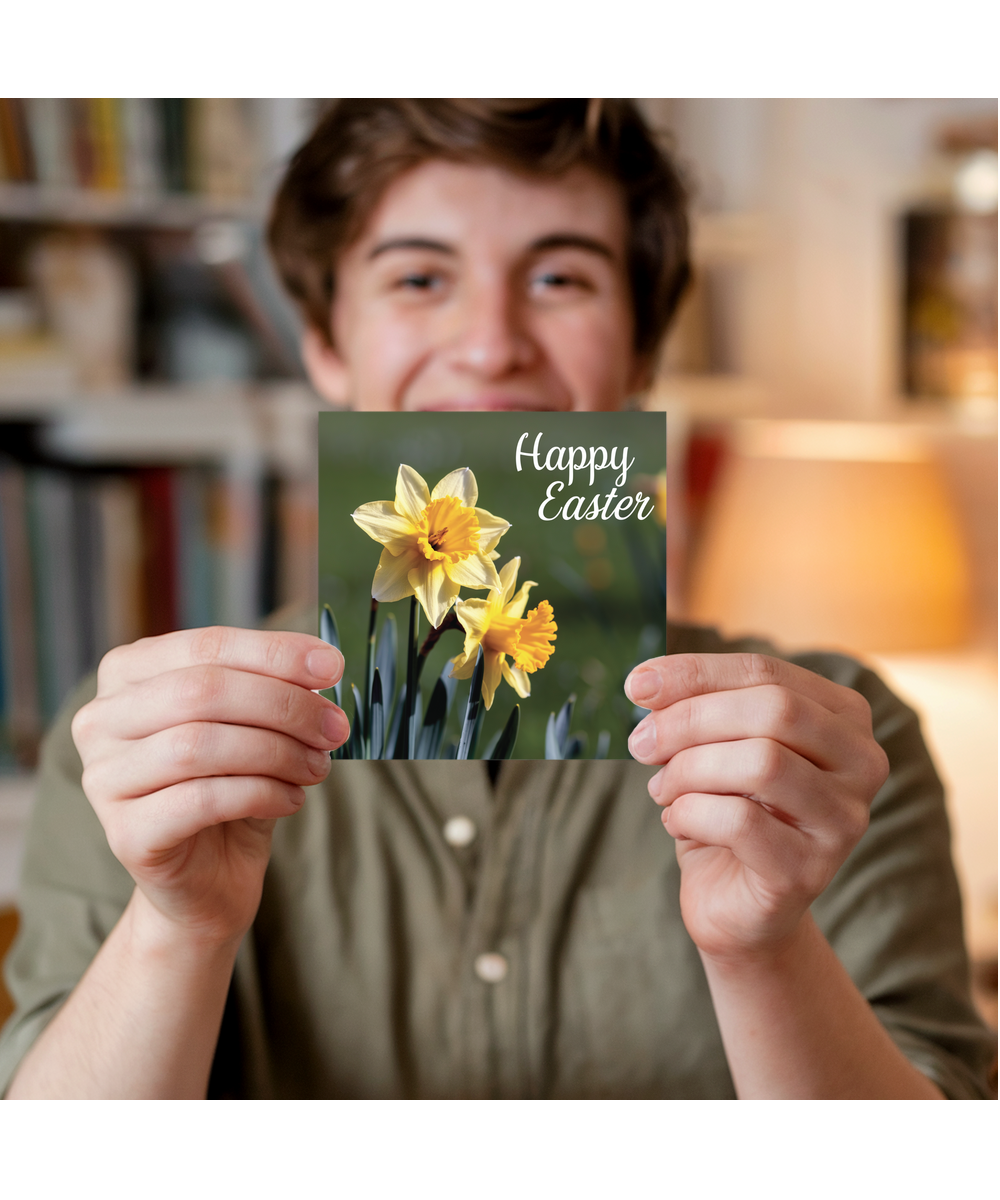 daffodils happy easter
