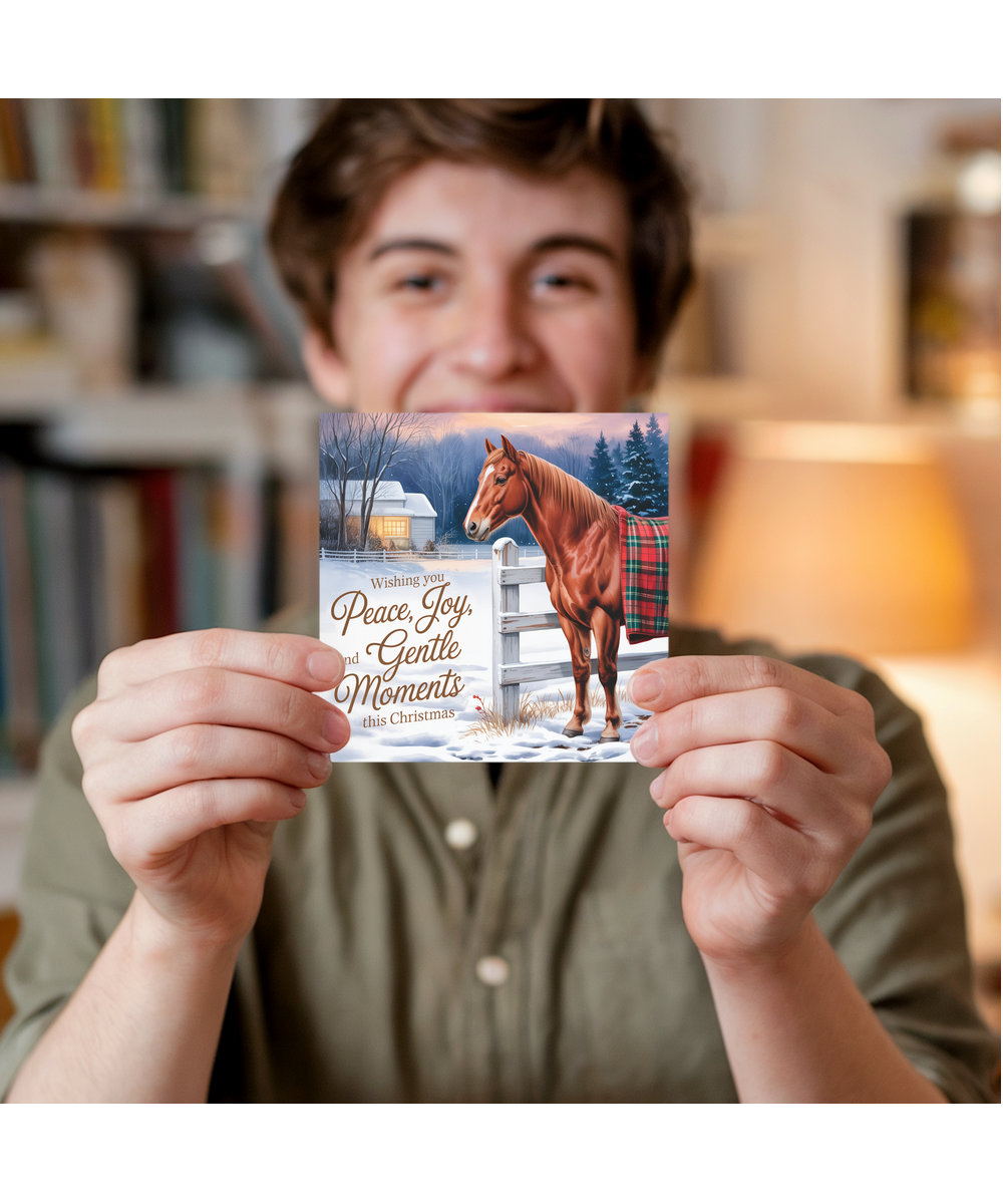 Wishing you peace, joy and gentle moments this christmas horse