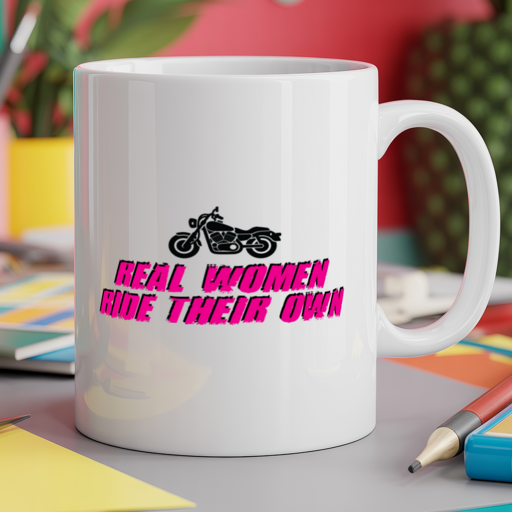 Real Women Ride Their Own Motorcycle Motorbike Biker
