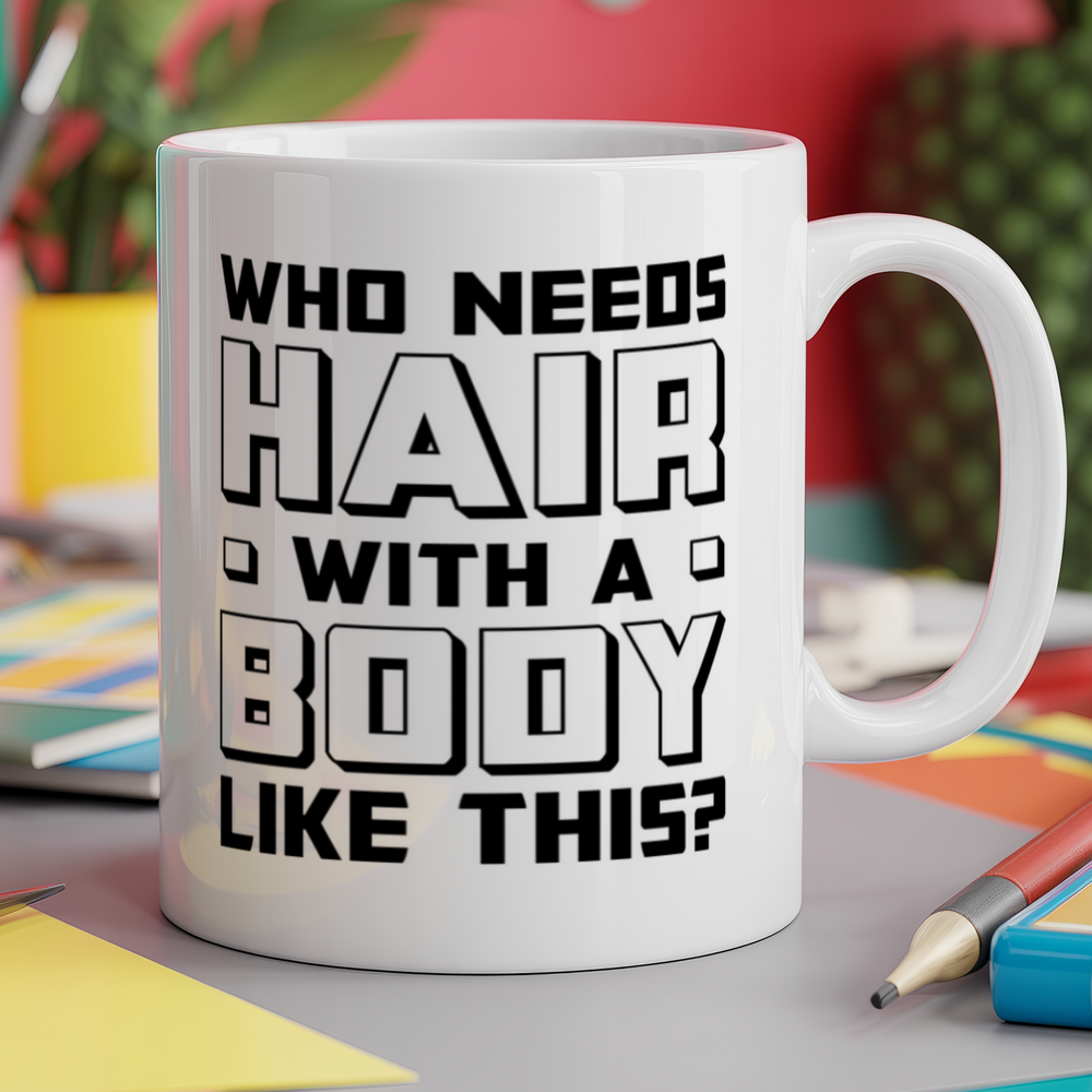 WHO NEEDS HAIR with a body like this?