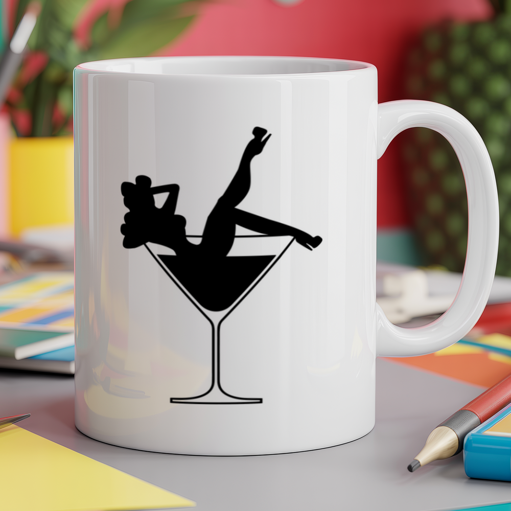 Cocktail glass girl