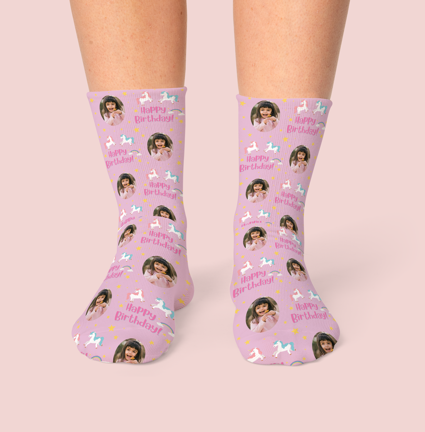 SockYeah - Personalised Happy Birthday Unicorn Socks