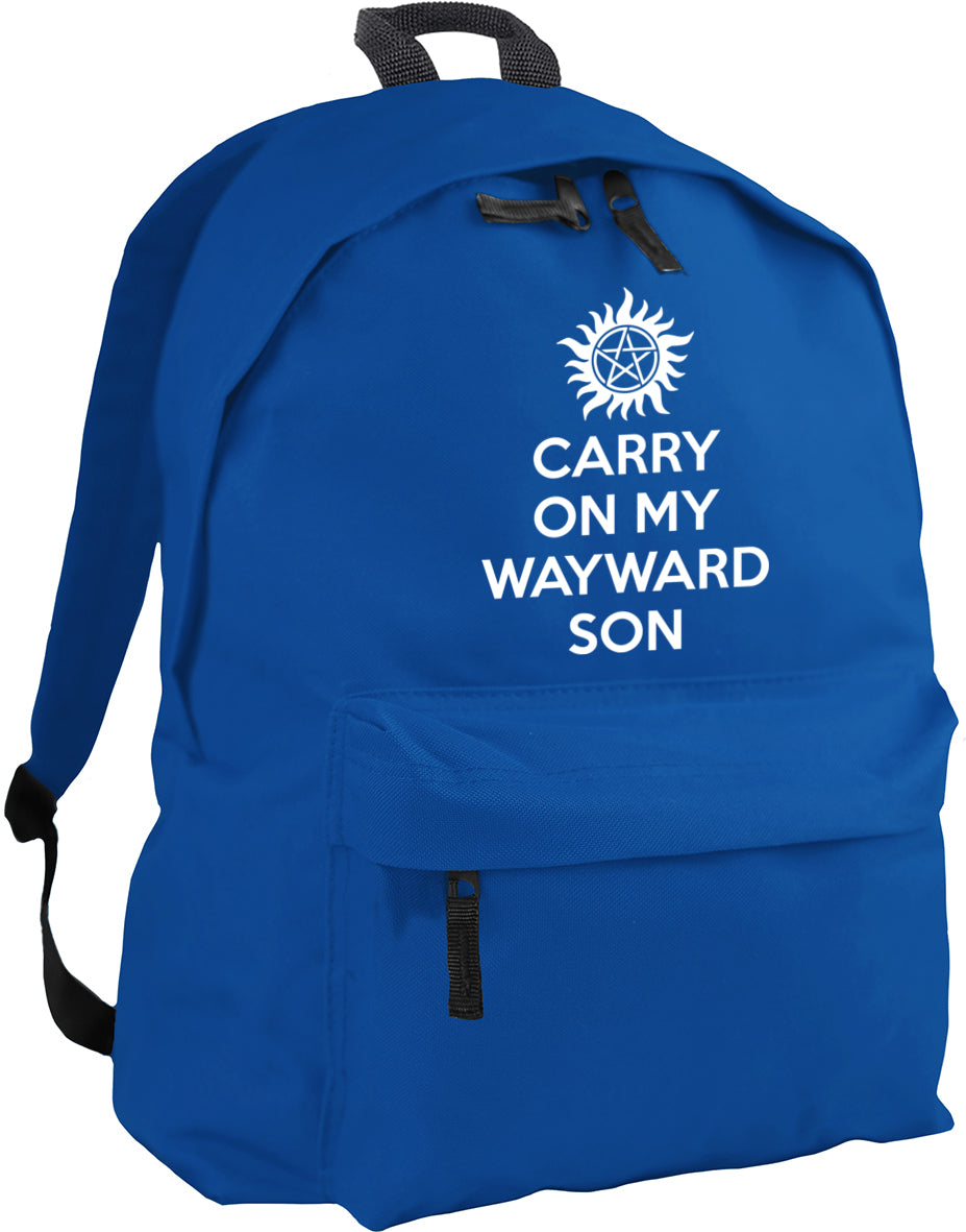 Carry On My Wayward Son backpack