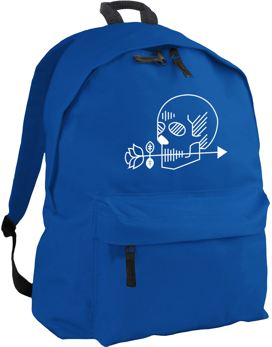 skull and arrow backpack