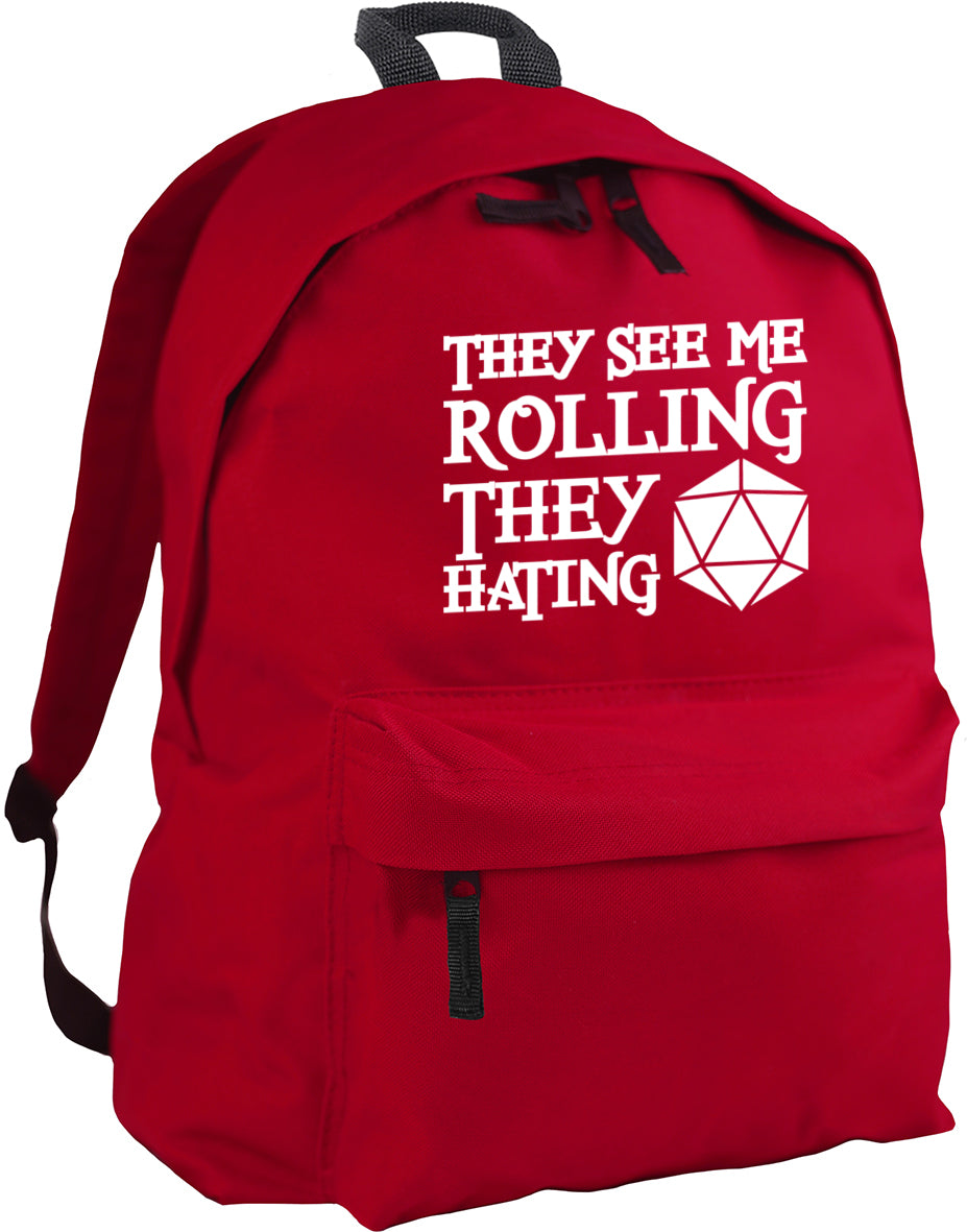 They See Me Rolling They Hating backpack