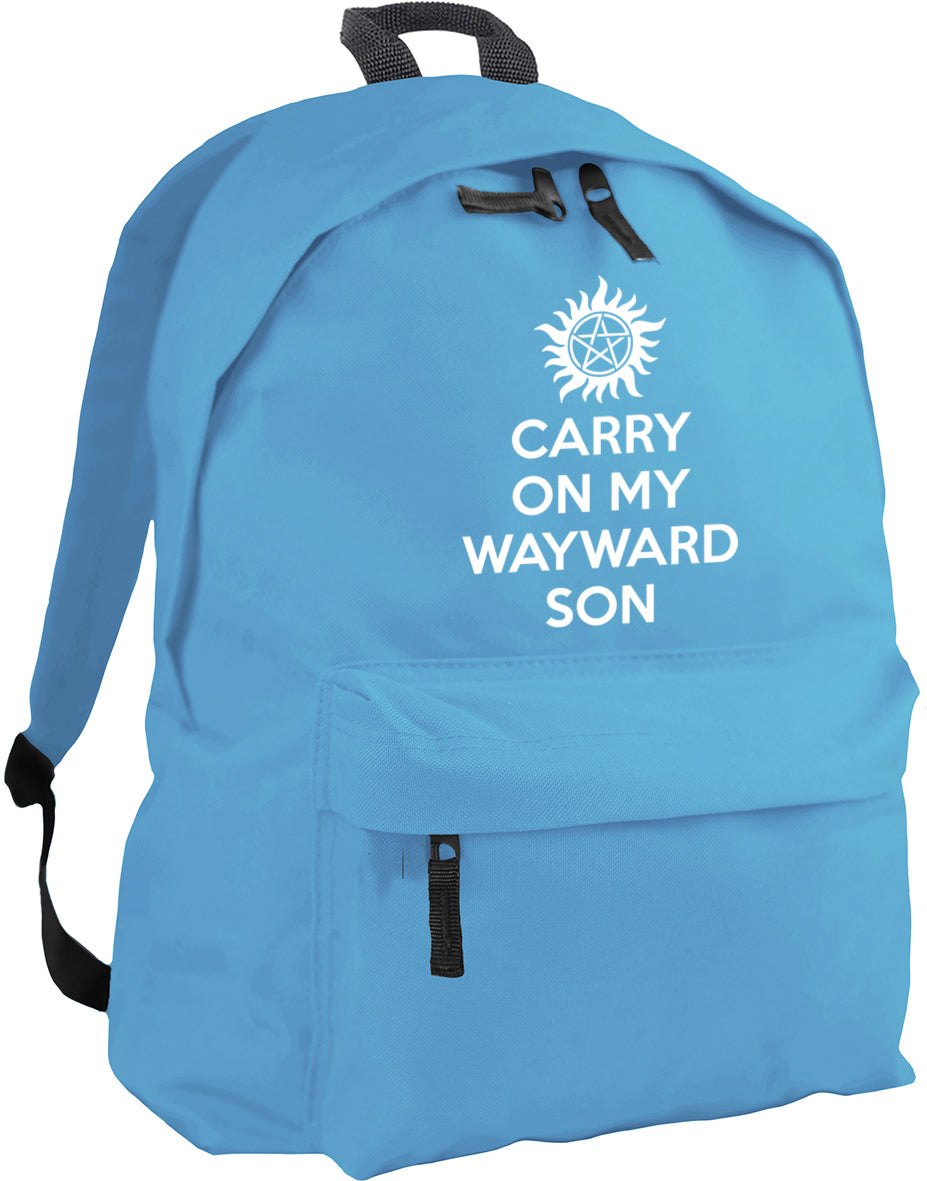 Carry On My Wayward Son backpack