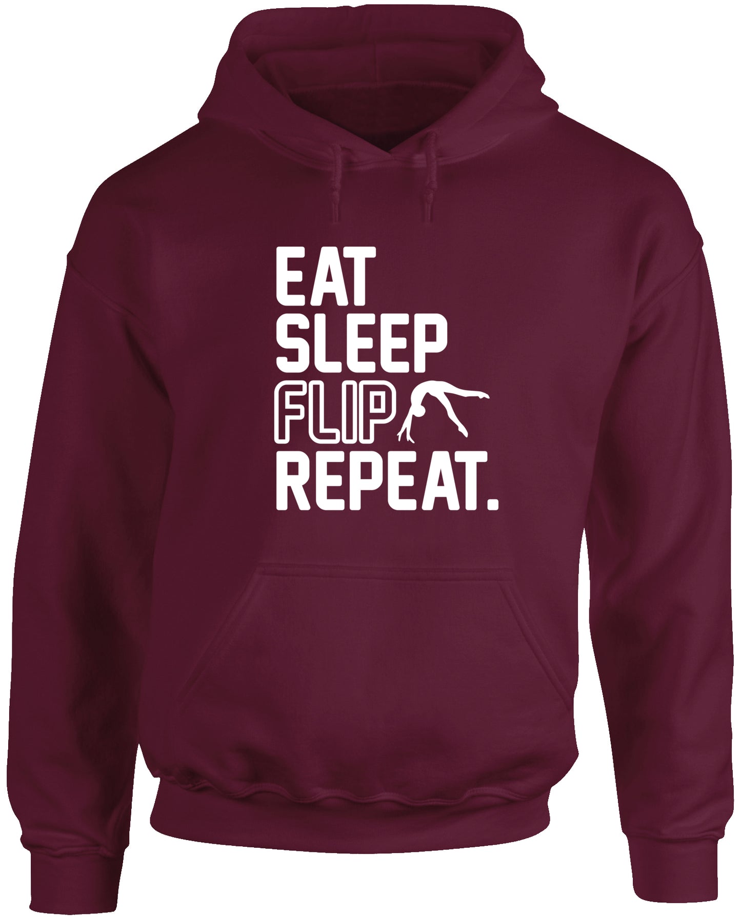 Eat Sleep Flip Repeat Gymnastics Gymnast unisex Hoodie hooded top