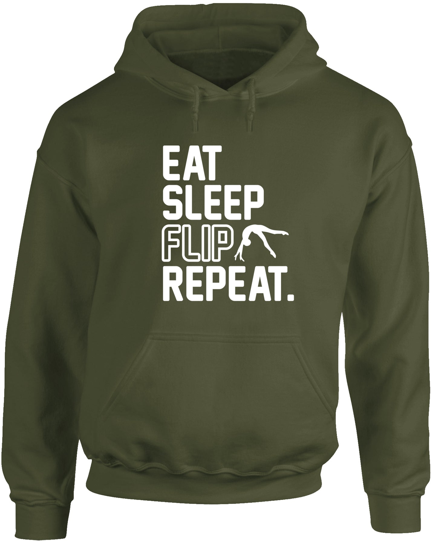 Eat Sleep Flip Repeat Gymnastics Gymnast unisex Hoodie hooded top