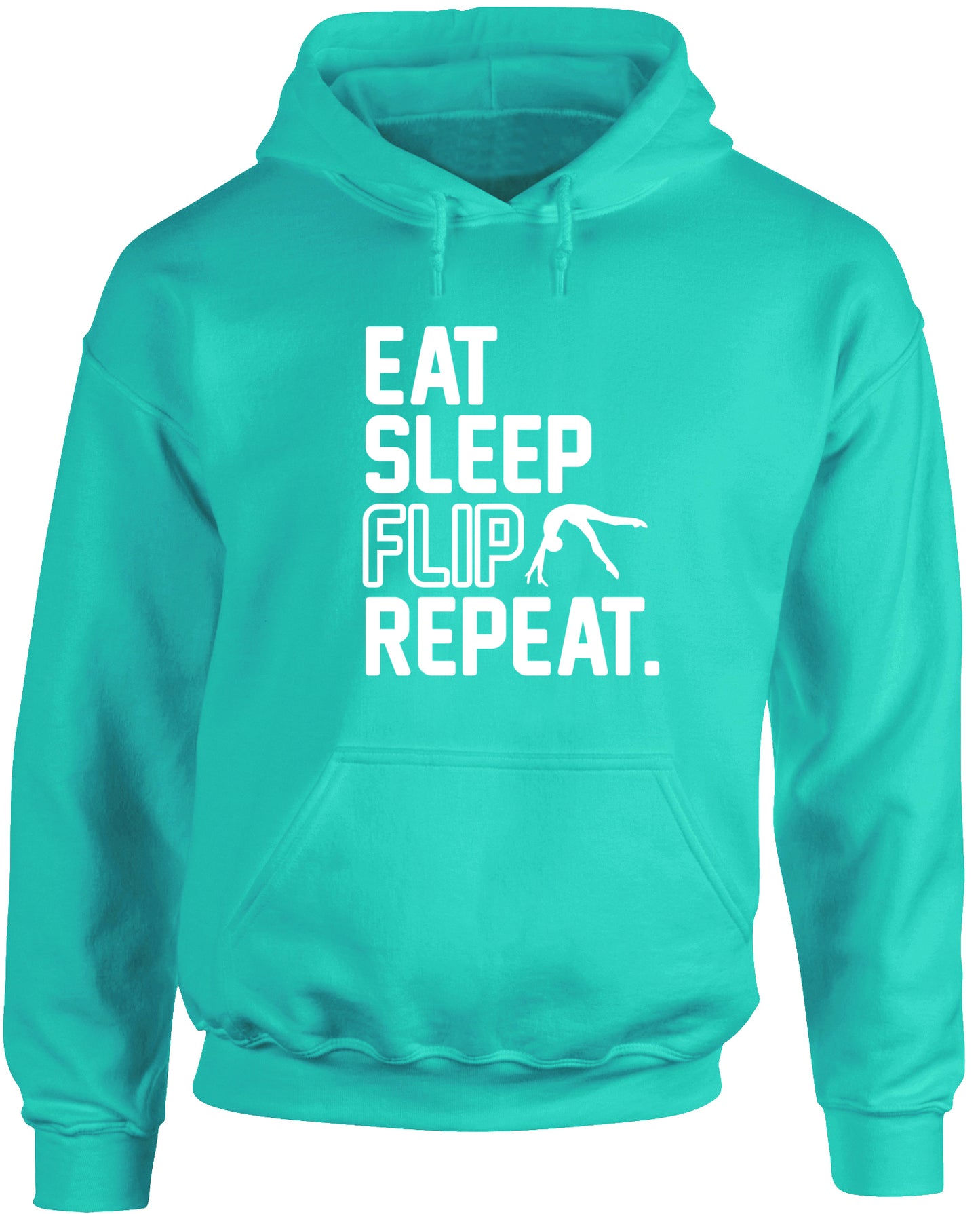 Eat Sleep Flip Repeat Gymnastics Gymnast unisex Hoodie hooded top