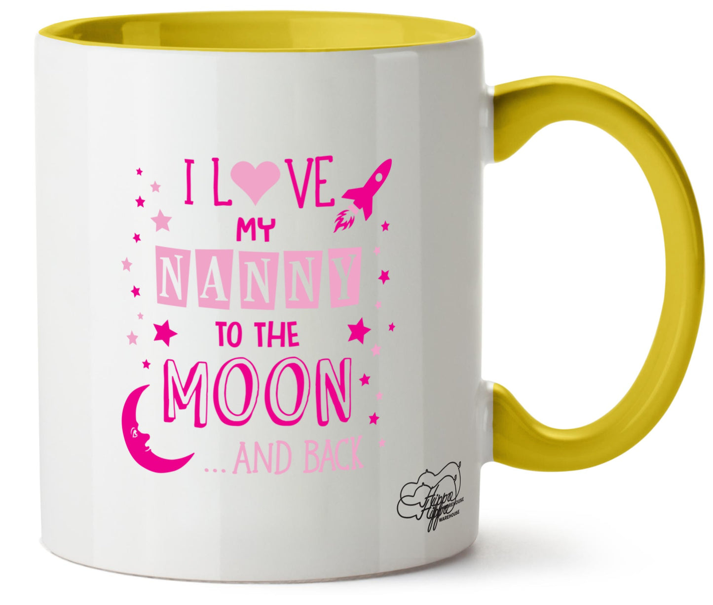 I Love My Nanny to the Moon and Back (Pink) Printed 11oz Mug