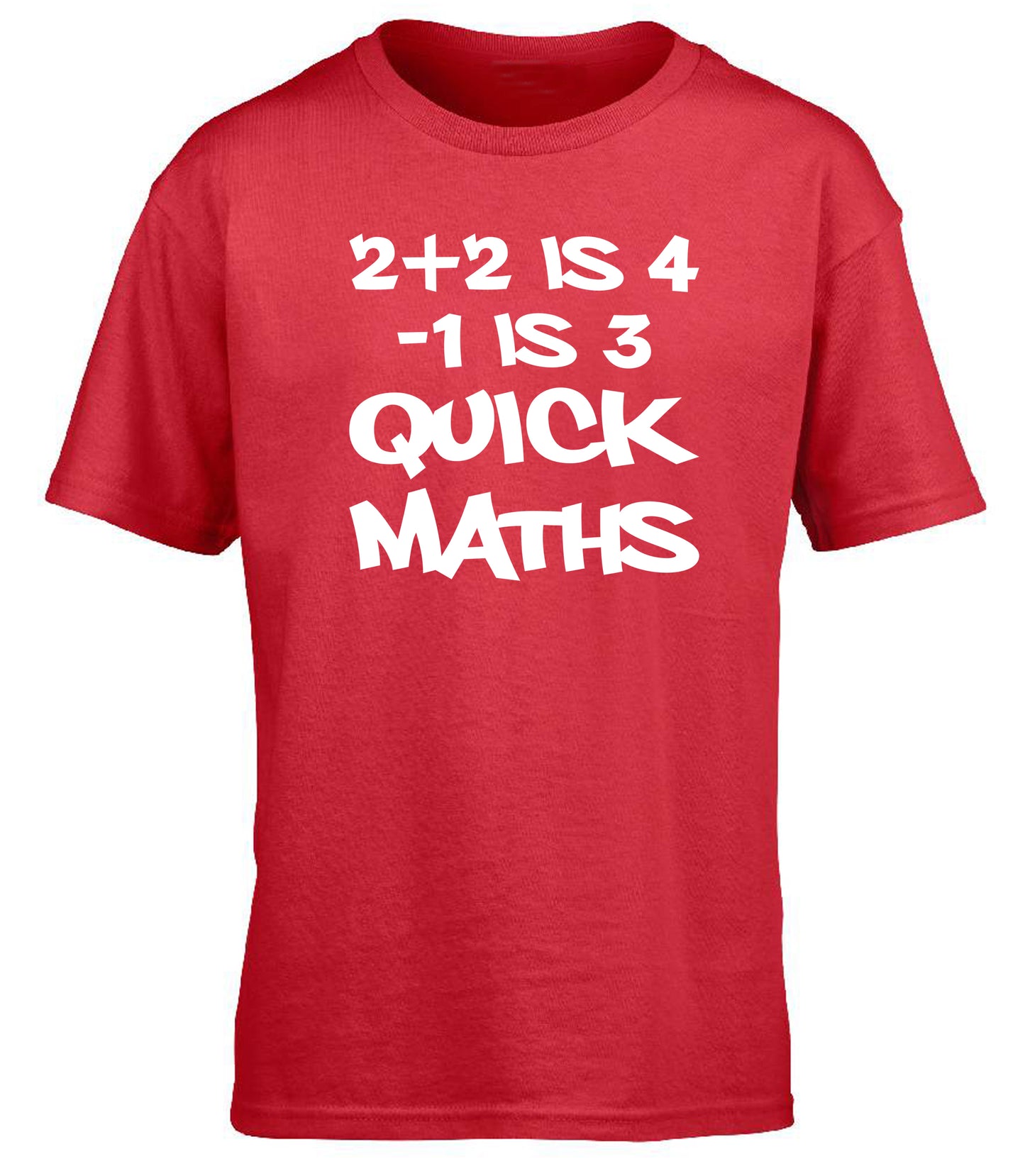 2+2 is 4-1 is 3 Quick Maths Viral Grime children's T-shirt
