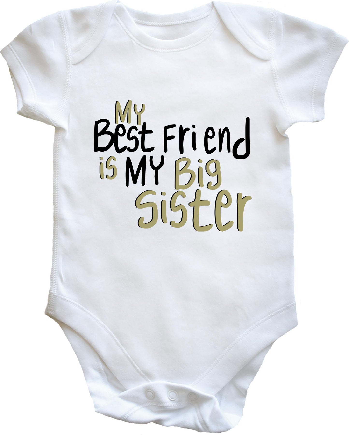 My Best Friend Is My Big Sister baby vest
