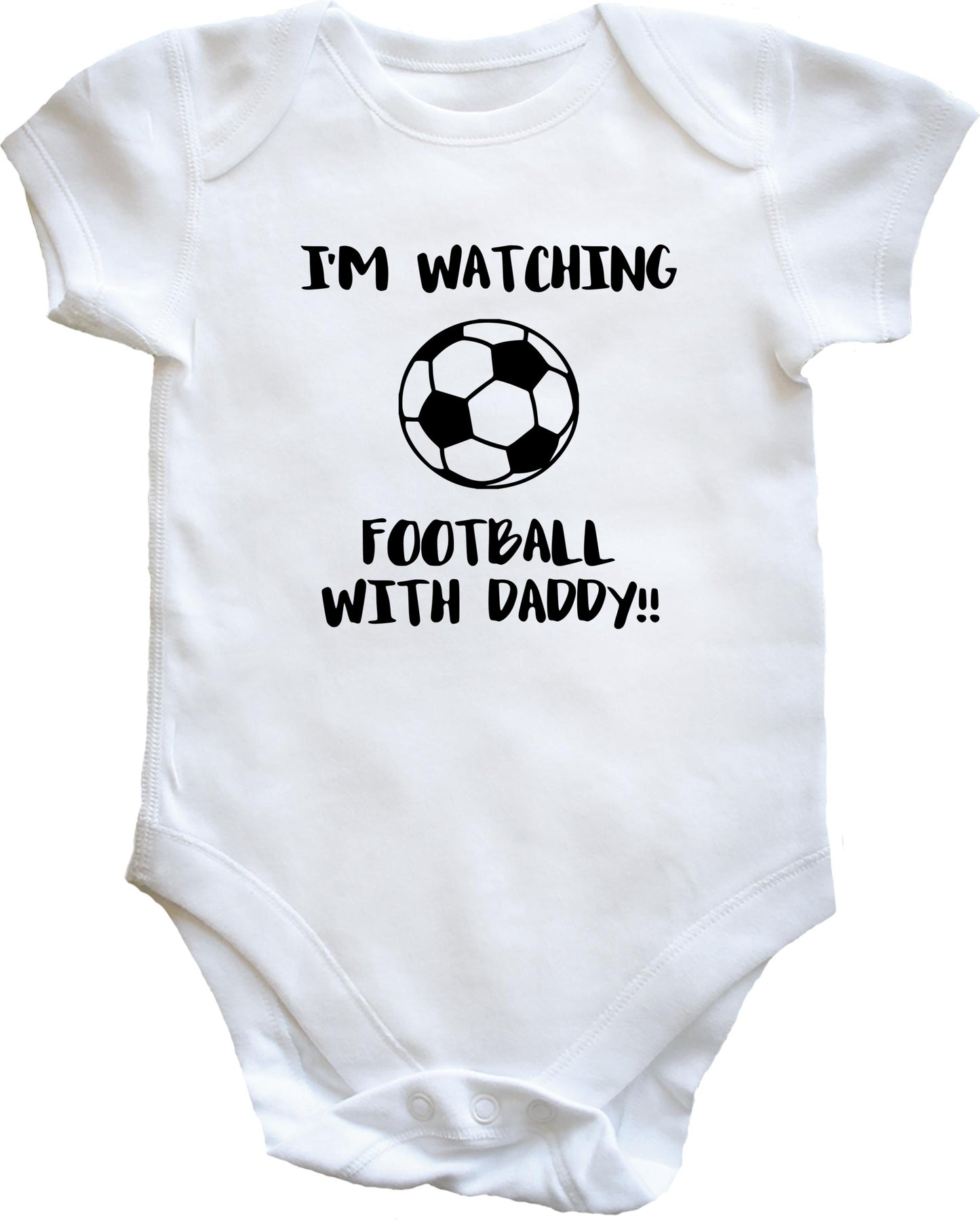 Shhh. I'm Watching Football With Daddy!! baby vest