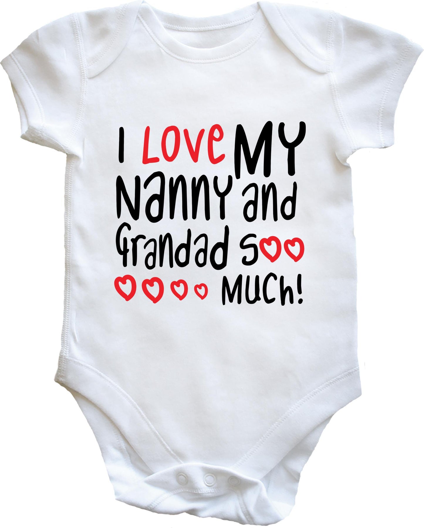 I Love My Nanny And Grandad Soo Much! baby vest
