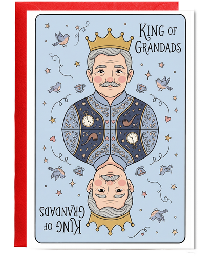King of grandads father's day Happy Birthday