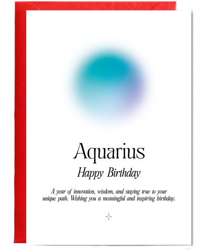 Happy Birthday Aquarius Star Sign
