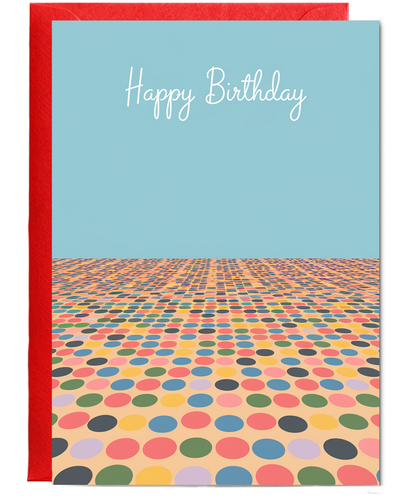 Happy Birthday Card for her Polka dots