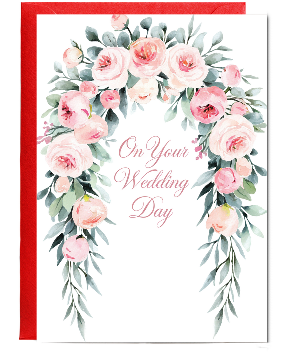 floral archway on your wedding day