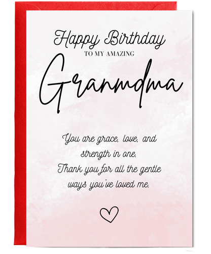 Gold Happy Birthday Grandma