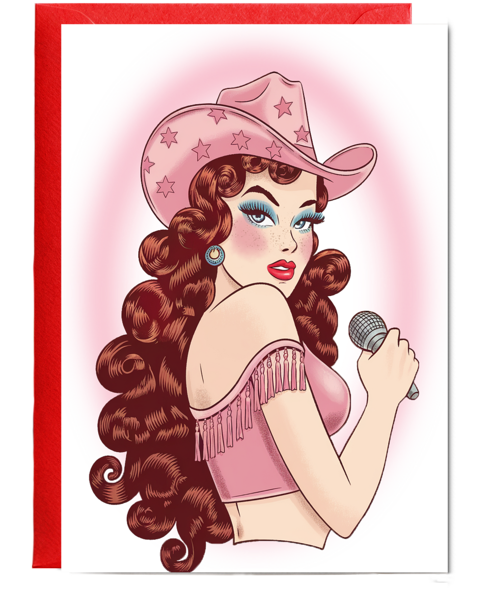 Cowgirl pin up girl
