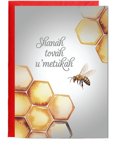 Shanah tova honey bee