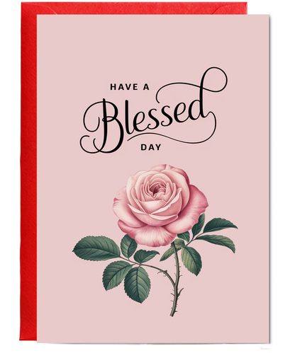 Have a Blessed Day Card thank you Christian