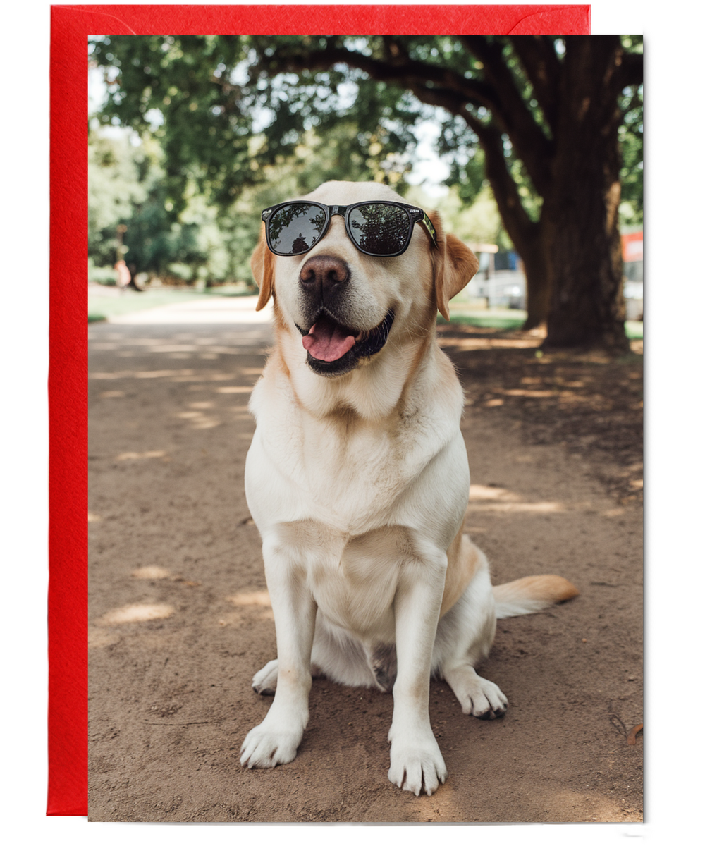 Dog with Wayfarers
