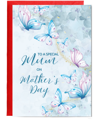 To a special mum on your mother's day, butterfly