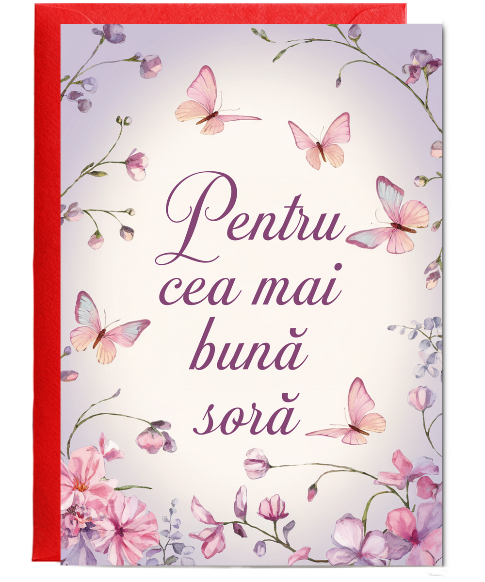 Pentru cea mai bună soră to the best sister