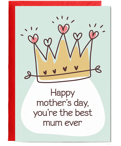 Mothers Day Card You're the Best Mum Ever