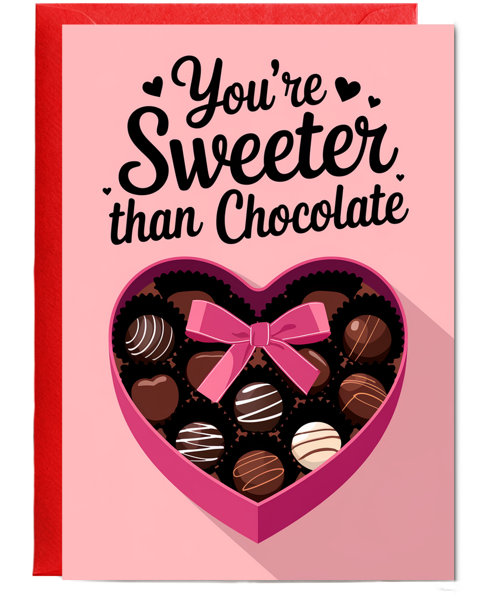 You’re sweeter than chocolate Greeting Card