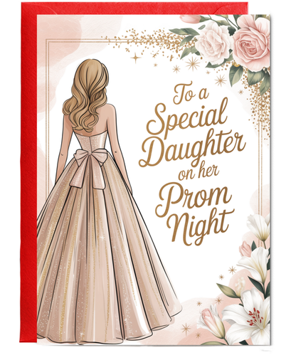 to a special daughter on her prom night champagne gold
