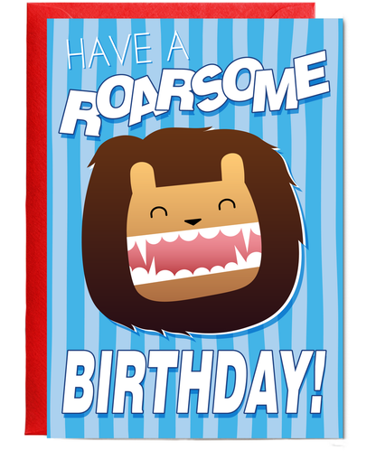 Kids blue Have a Raorsome Birthday