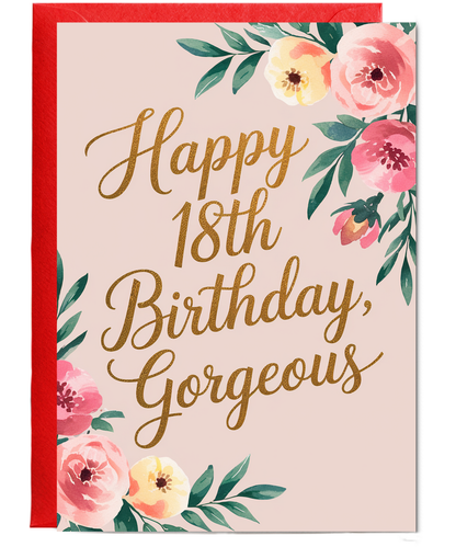 Happy 18th Birthday Card Gorgeous