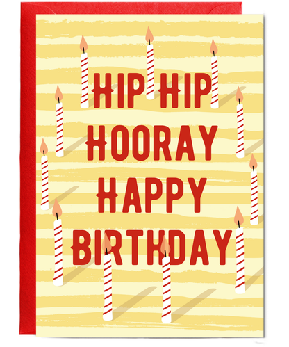 Birthday Card Hip Hip Hooray its Your Birthday