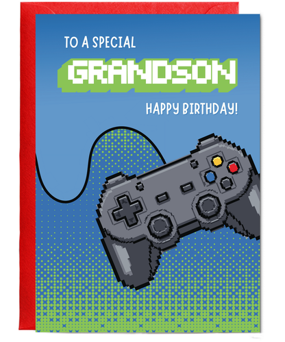 To a special Grandson, happy birthday gaming