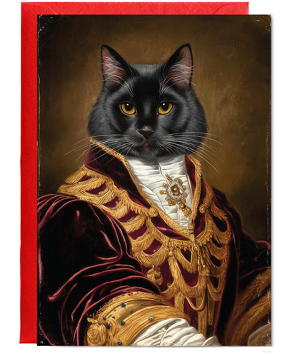 Royal Victorian black cat