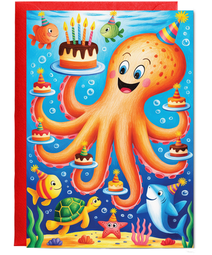 Kids Birthday Octopus sealife