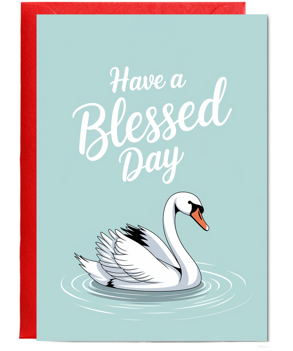 Have a Blessed Day Card Jesus thoughtful
