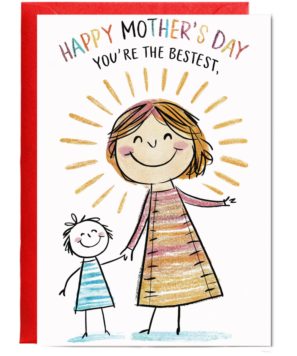 Happy mother's day, you're the bestest drawing