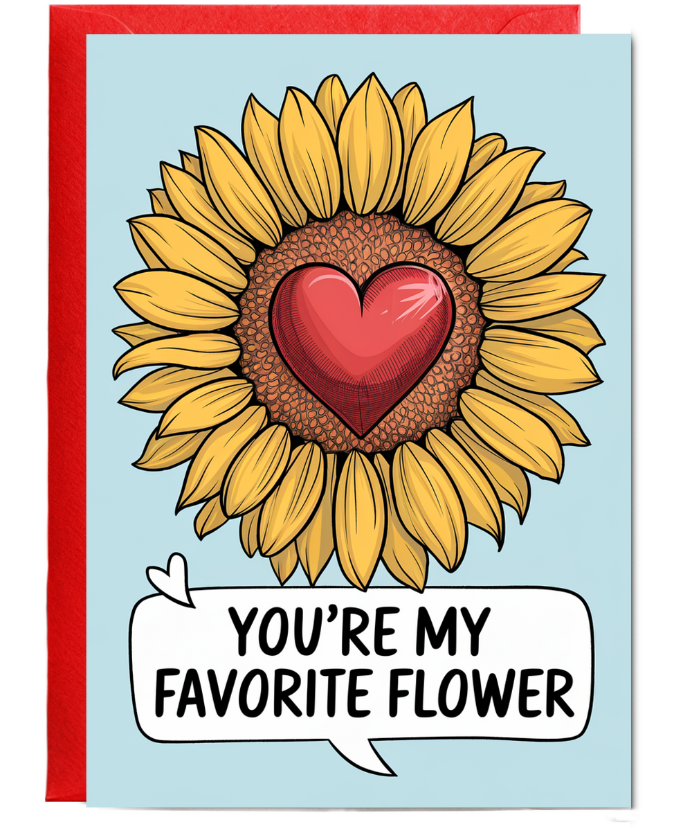 You’re my favorite flower Greeting Card