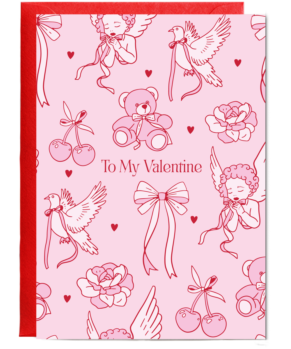 To My Valentine Coquette Girl