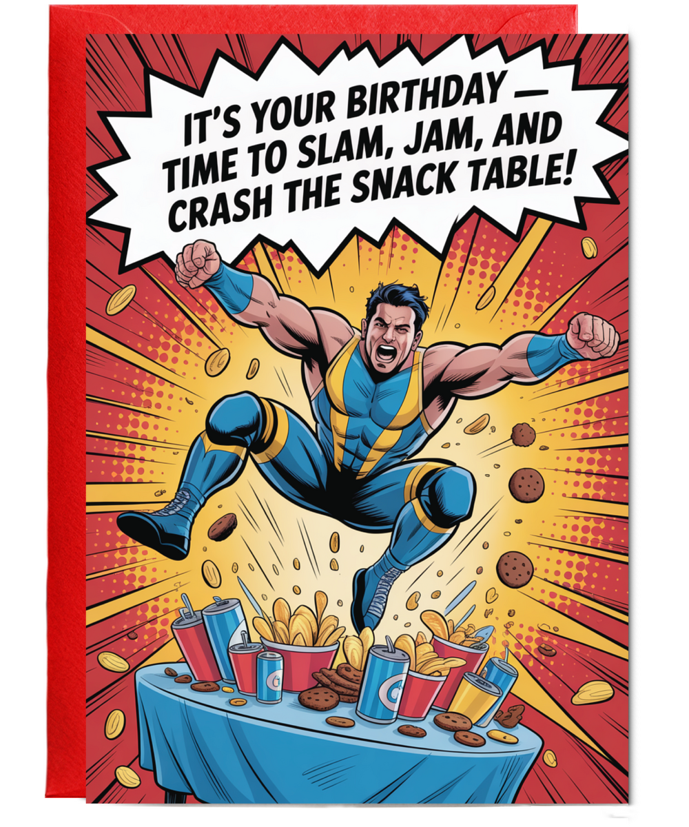 happy birthday card it's your birthday time to slam