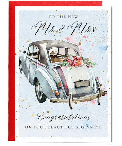 A5 To the new mr & mrs just married car