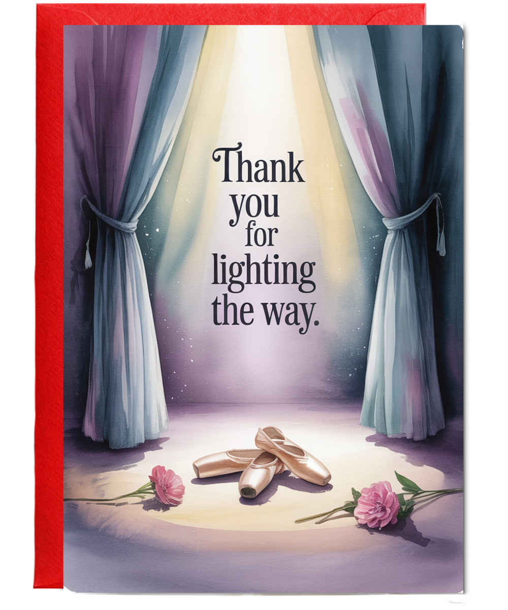 Thank you for lighting the way