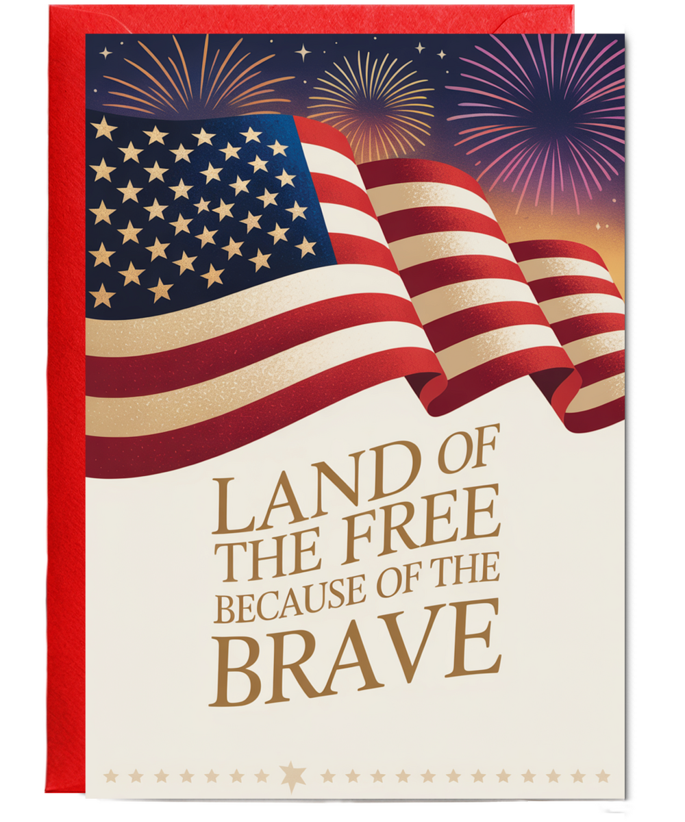 Land of the free because of the brave
