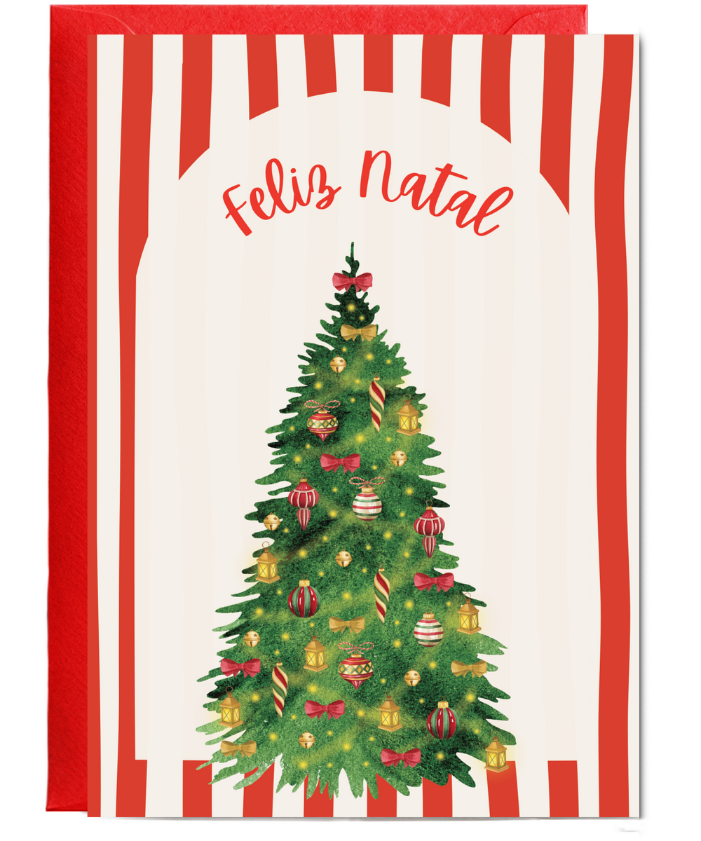 trendy Merry Christmas Feliz Natal Portuguese