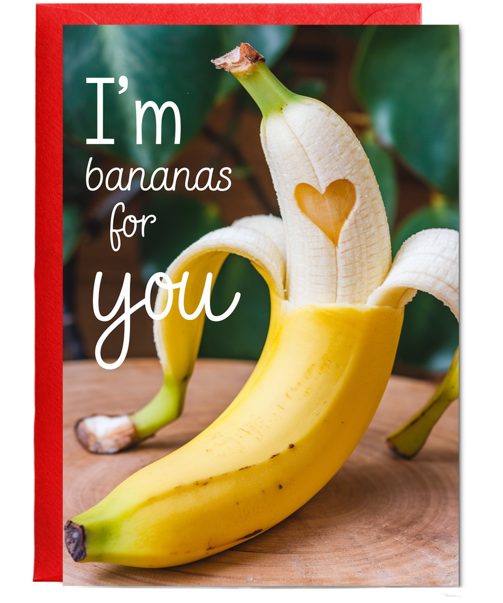 I’m bananas for you Greeting Card