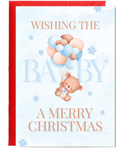 Wishing the baby a merry Christmas
