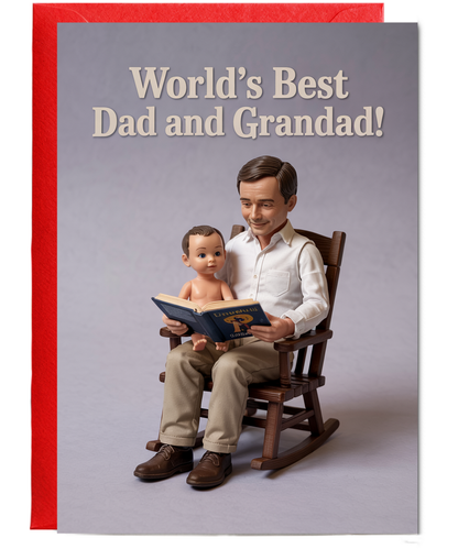 World’s Best Dad and Grandad Fathers Day Card